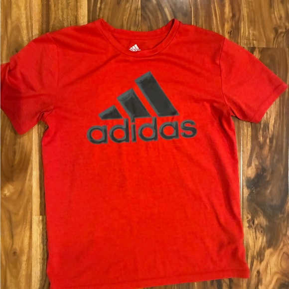 adidas Other - Adidas Kids Red Tee‎ with Black Logo